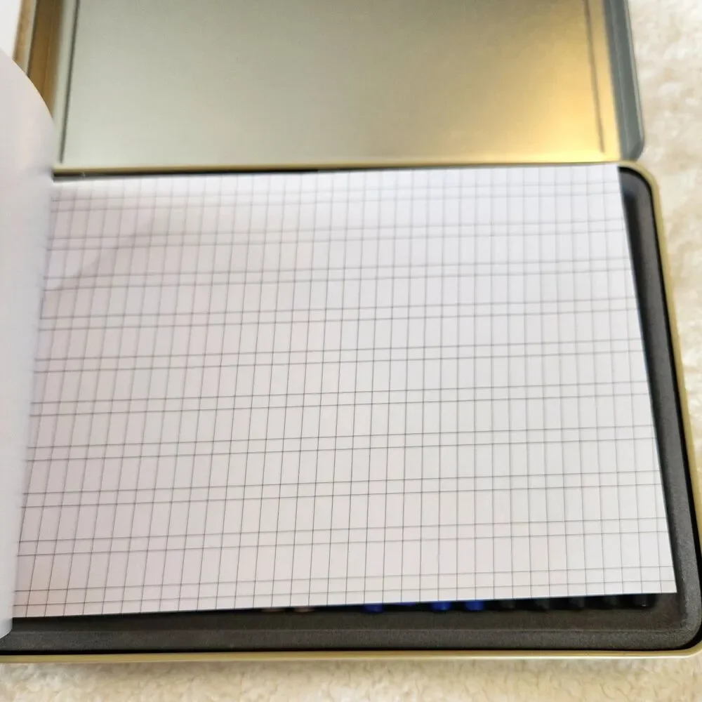Calligraphy Set In Metal Tin w/4 Pens/5 Nibs/20 Ink Cartridges/Instructions